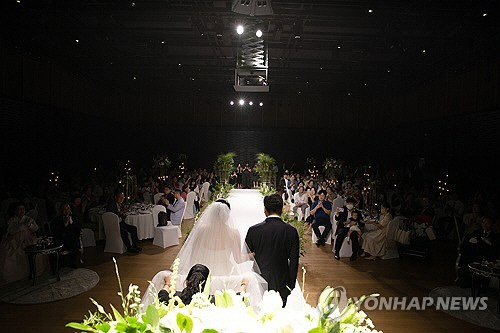 결혼식장 모습 [연합뉴스 자료사진]